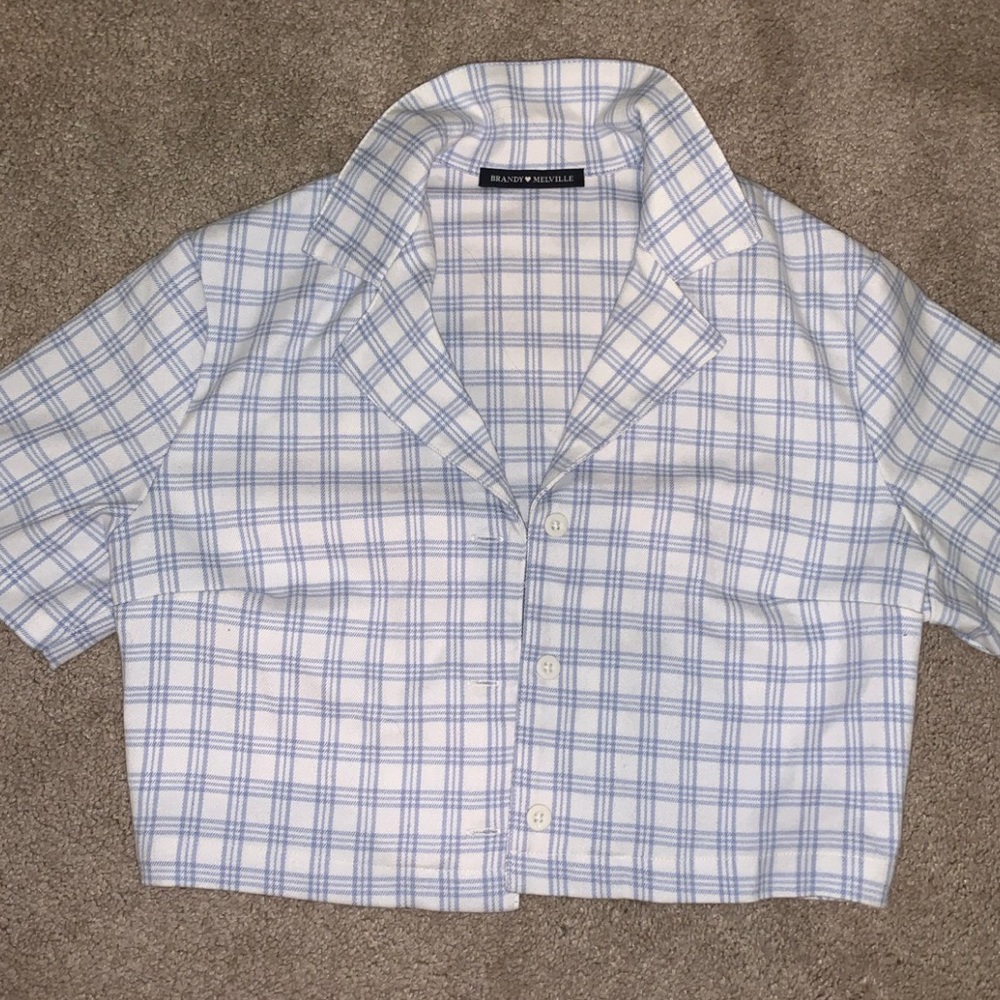 Brandy Melville Crop Button Up
